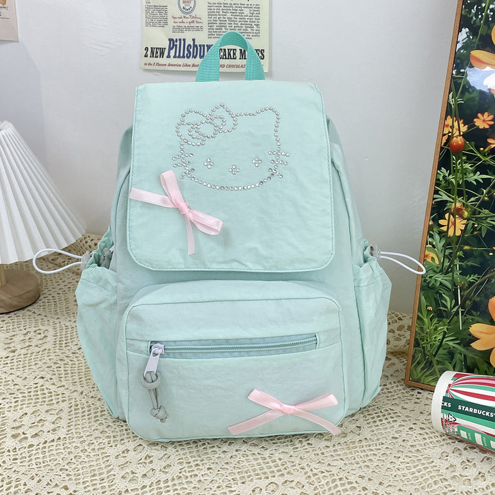 Süßer Charakter verzierter Rucksack