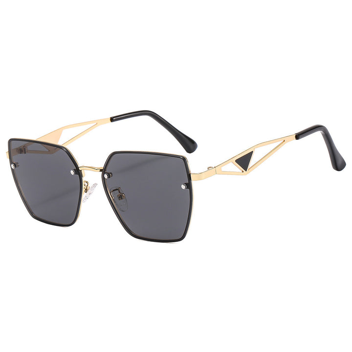 Damen geometrische Sonnenbrille mit filigranem Design Karnz
