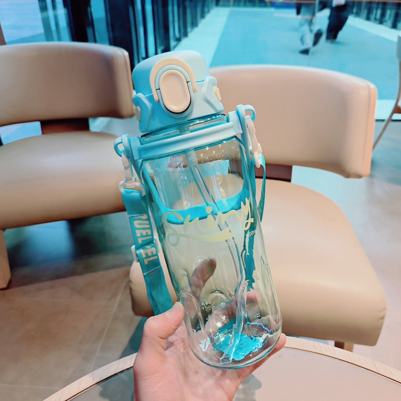 Damen Ergonomische Trinkflasche mit auslaufsicherem Deckel Karnz