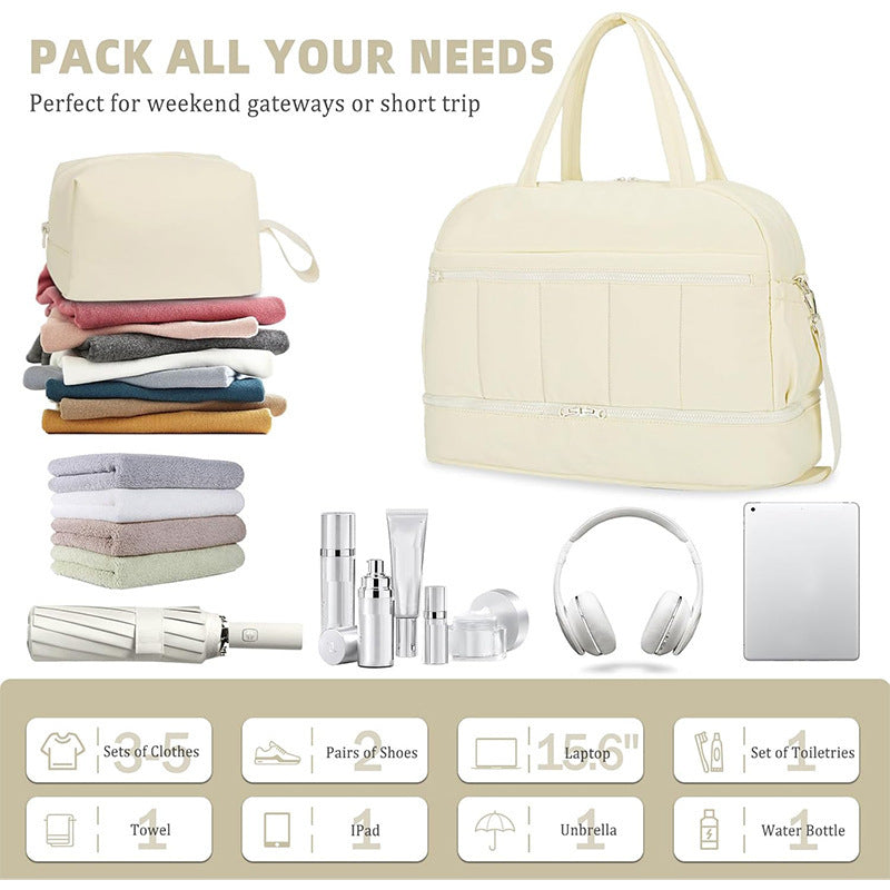 Multifunktionale Reisetasche mit Abnehmbarer Kosmetiktasche Karnz