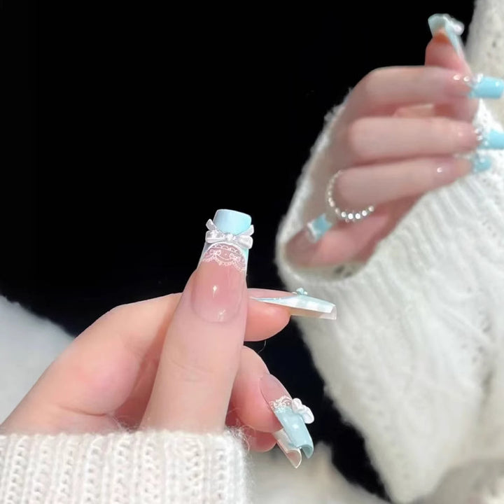 Dekorative Extra-Lange Acryl Nagelkunstverlängerungen Karnz
