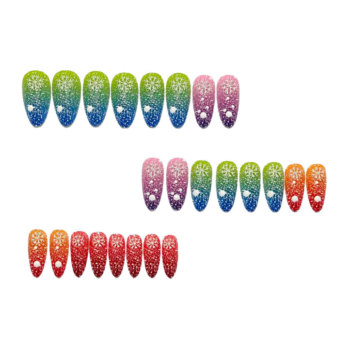 Kunstnägel Im Kreativen Glitzer-Gradient-Design Karnz