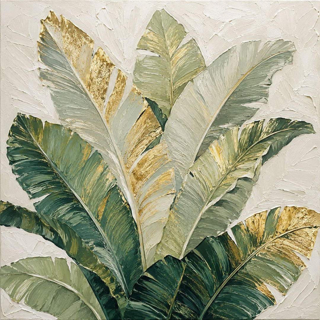 Elegante Botanische Leinwand Wandkunst
