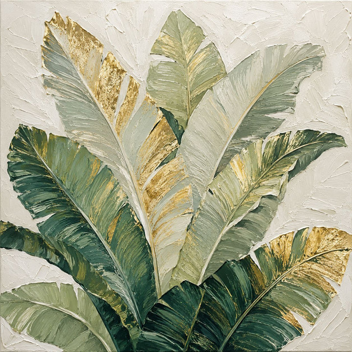 Elegante Botanische Leinwand Wandkunst