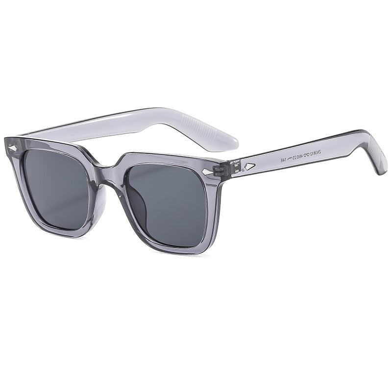 Damen modische Brille mit oversized, transparentem Rahmen Karnz