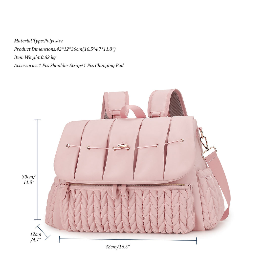 Eleganter und Stylischer Rucksack mit Kunstleder und Geflochtenem Design Karnz