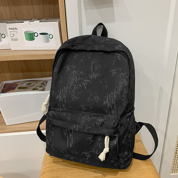 Minimalistischer Bambusdruck-Rucksack