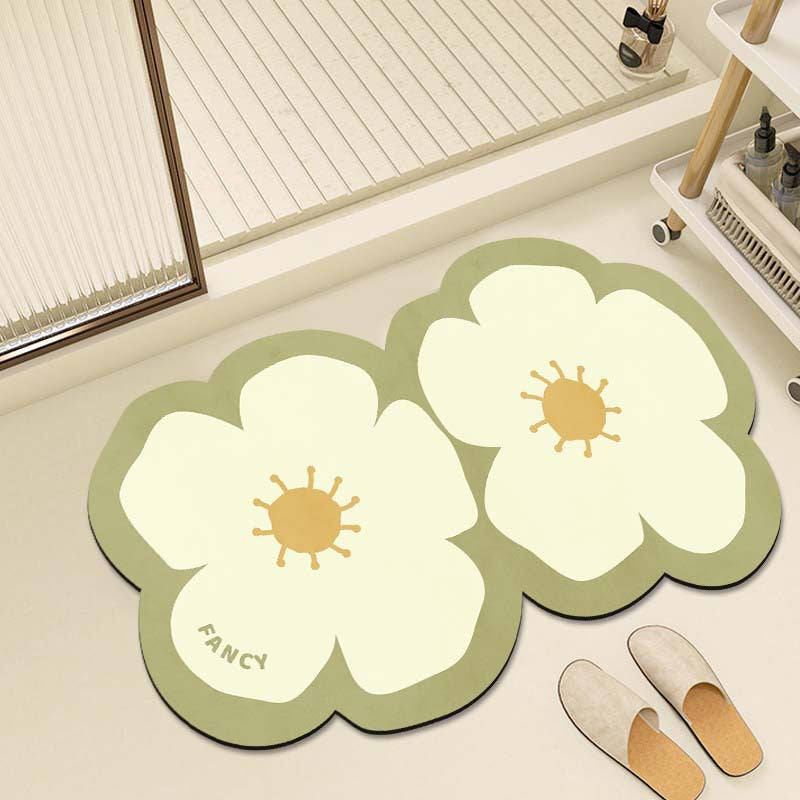 Dekorative Floral Badmatte