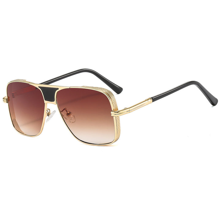 Damen elegante Sonnenbrille mit modernem Oversized-Rahmen Karnz