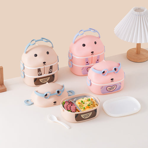 Adorable Tier-Themen Bento Box
