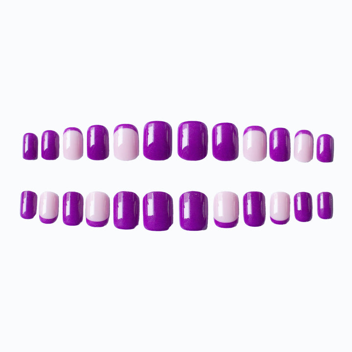 Stylisches French Tip Nail Art Set