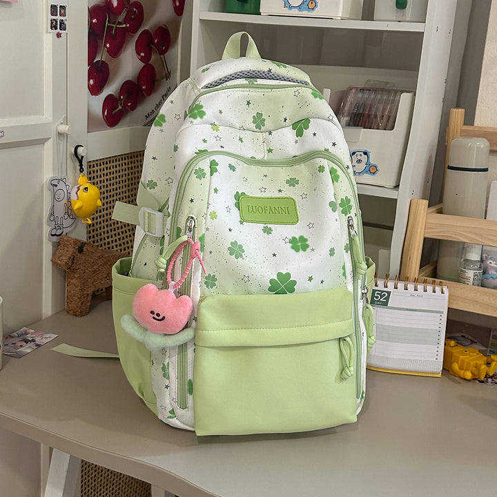 Stylische Blumenmuster Studententasche Karnz