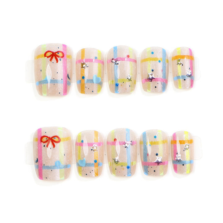 Künstlerisches, holiday-themed Press-On Nail Set Karnz