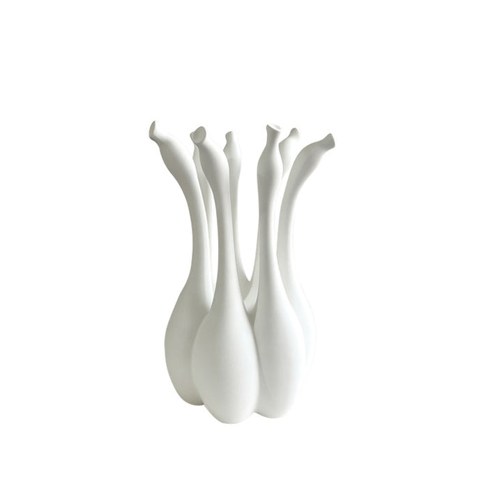 Künstlerischer skulpturaler Blumenhalter
