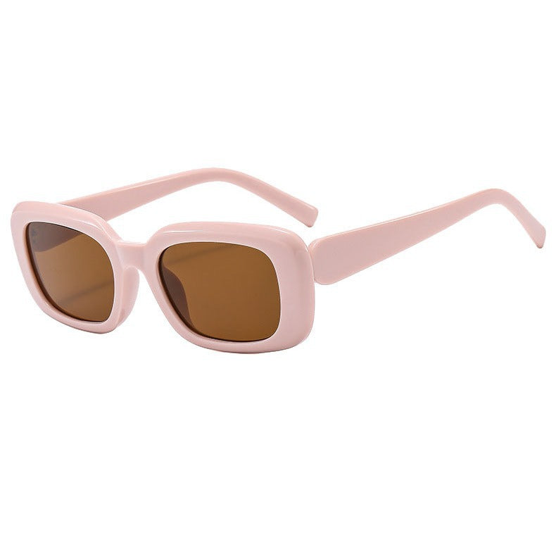 Damen Modische quadratische Sonnenbrille mit breitem Rahmen und UV-Schutz Karnz
