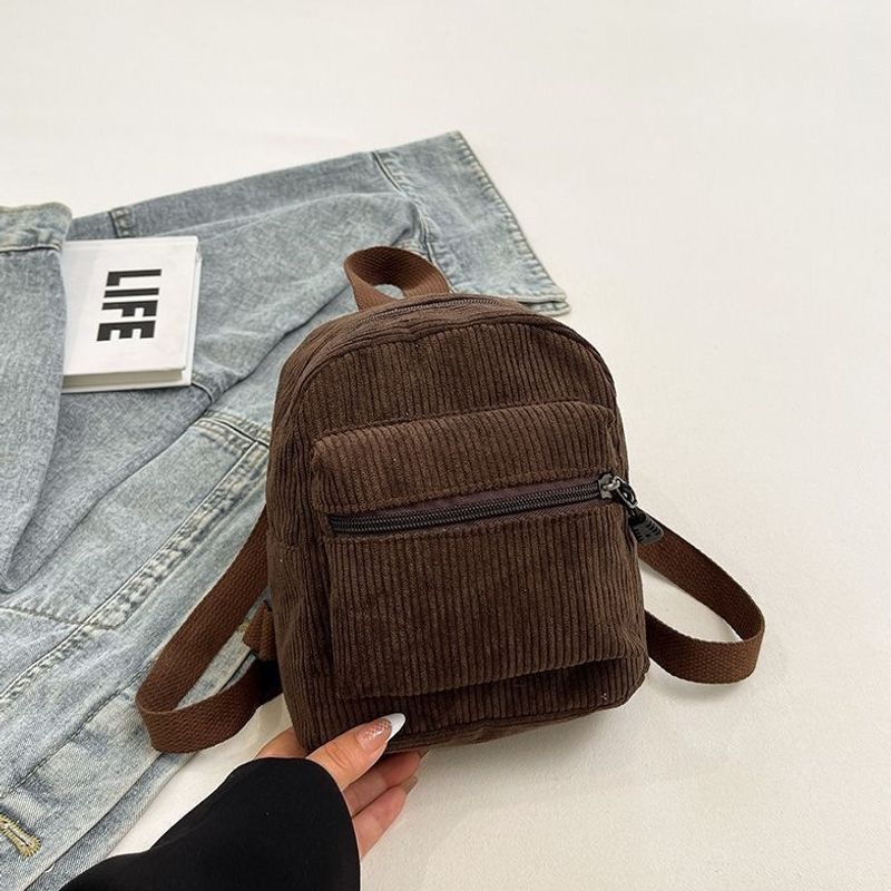 Kompakter Cord-Ripp- Mini-Rucksack Karnz