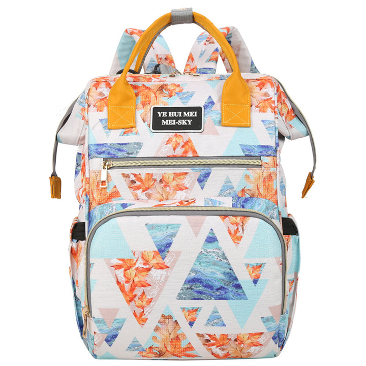 Stylischer geometrischer Druck Rucksack Karnz