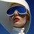 Damen futuristische Sonnenbrille mit großflächigen Gläsern und ergonomischem Rahmen Karnz