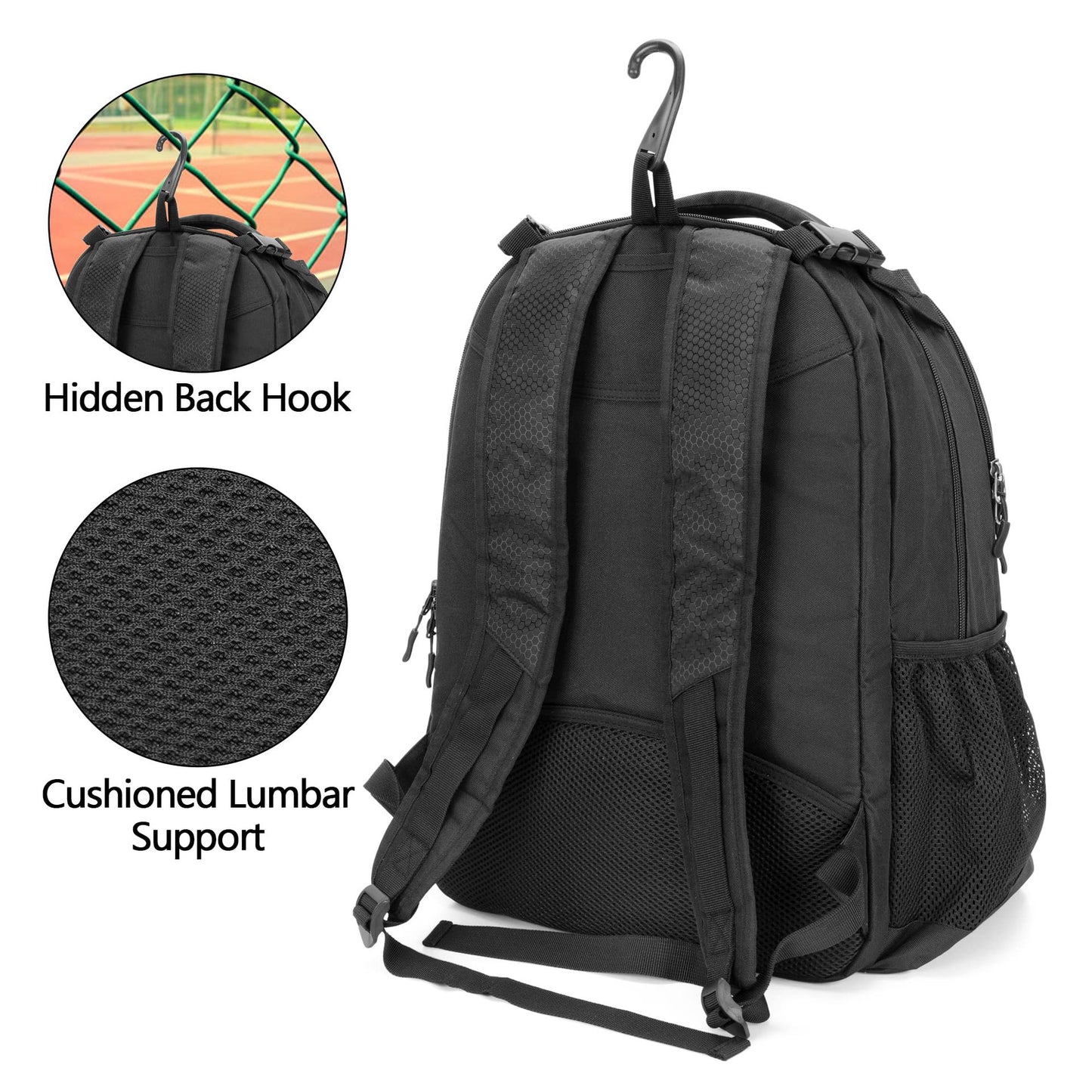 Unisex Sportlicher Rucksack mit speziellen Fächern für Sportgeräte Karnz