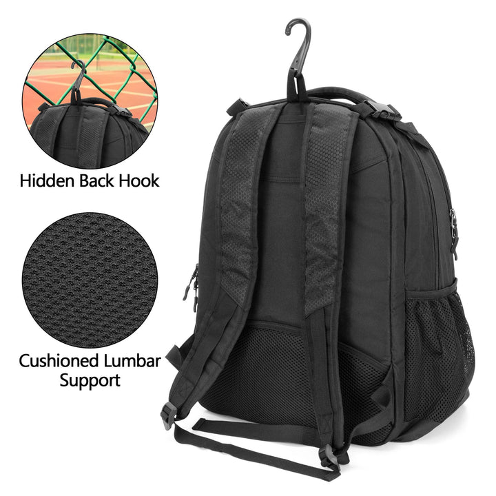 Unisex Sportlicher Rucksack mit speziellen Fächern für Sportgeräte Karnz