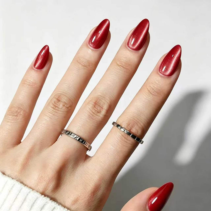 Luxuriöses Glänzendes Druck-Nagelset Karnz
