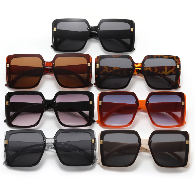 Damen trendige oversized quadratische Sonnenbrille Karnz
