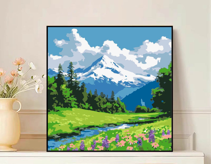 Scenic Mountain Landscape Leinwandkunst Karnz