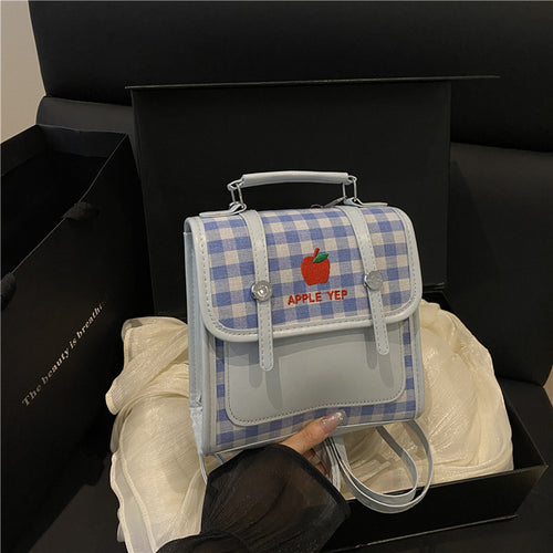 Verspielt Karierter Mini-Rucksack Karnz
