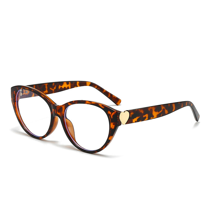 Damen Cat-Eye Sonnenbrille mit Herzmotiv Karnz
