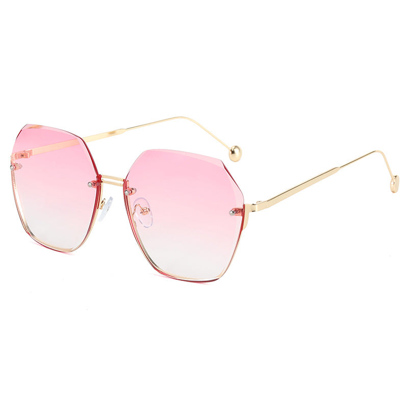 Damen oversized Sonnenbrille im modernen Hexagon-Stil Karnz