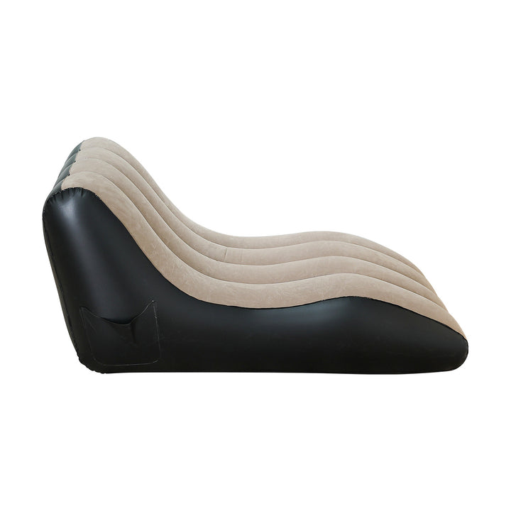 Damen Bequeme Aufblasbare Relaxliege mit ergonomischer Rückenlehne Karnz