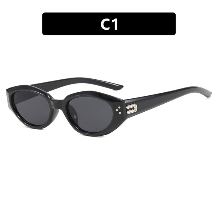Damen Cat-Eye Sonnenbrille mit akzentuiertem Transparentrahmen und UV-Schutz Karnz
