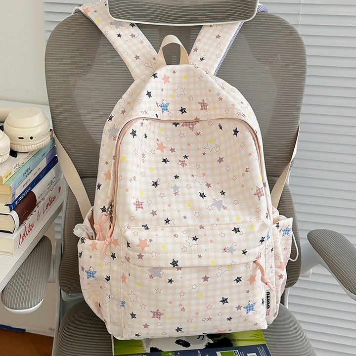 Stylische Gepunktete Sternenmuster Rucksack Karnz