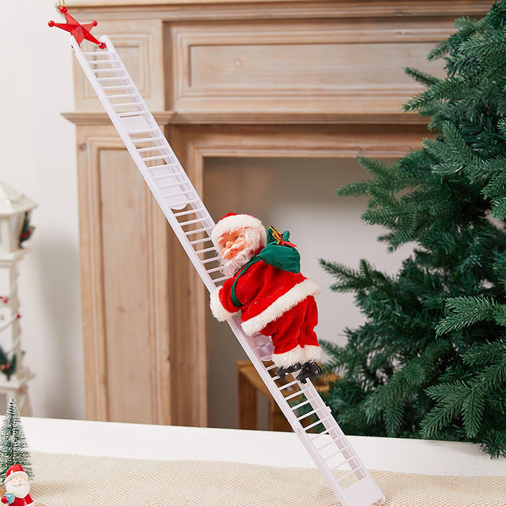 Dekorativer Weihnachtsmann mit Glöckchen Karnz