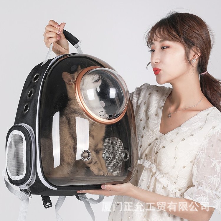 Unisex Transparente Haustier-Rucksack mit Belüftungsfunktion Karnz