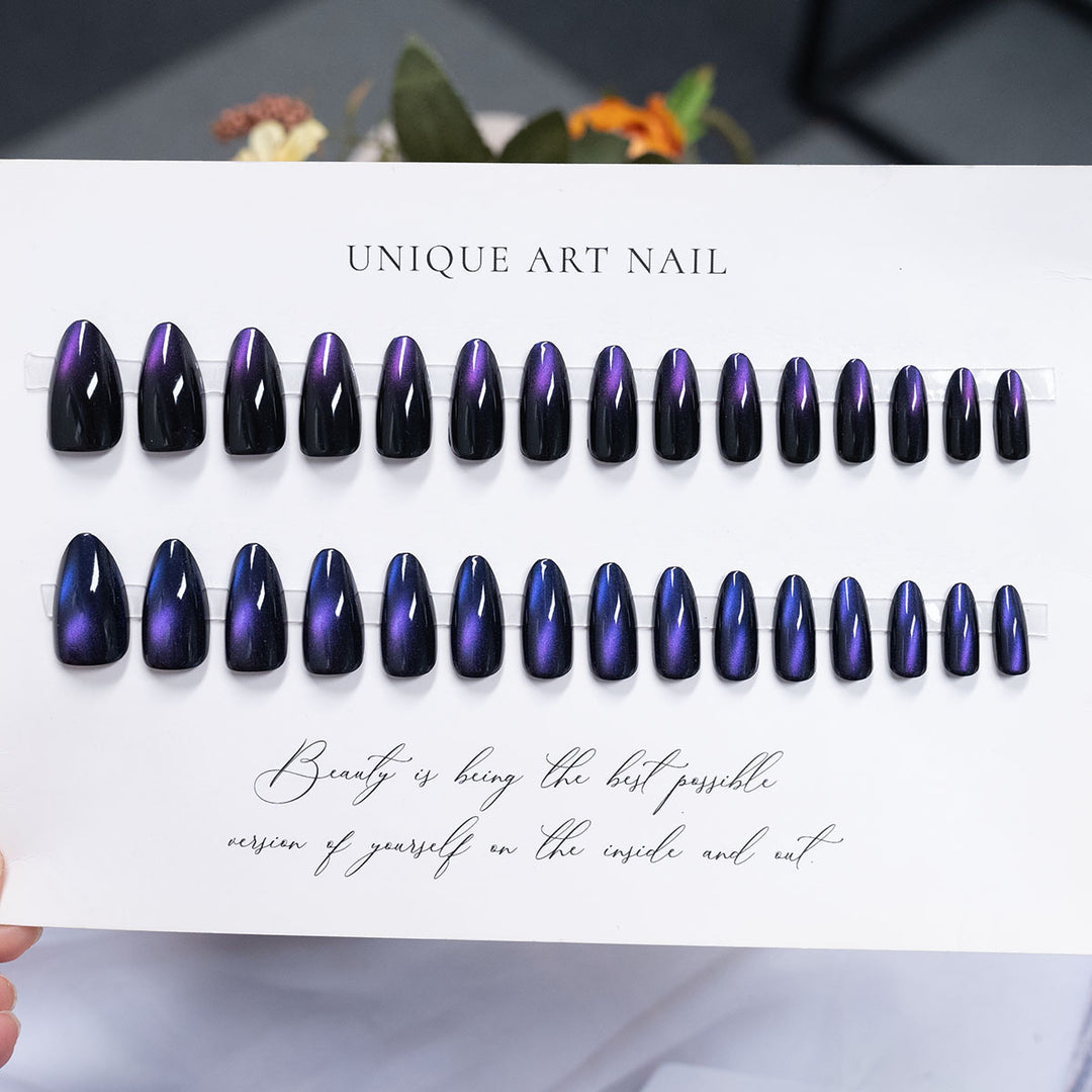 Premium Glossy Press-On Nail Set