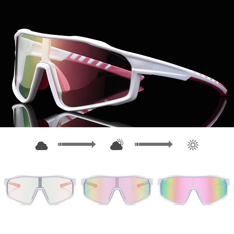 Unisex Sportliche Radbrille mit phototropen Gläsern und aerodynamischem Design Karnz