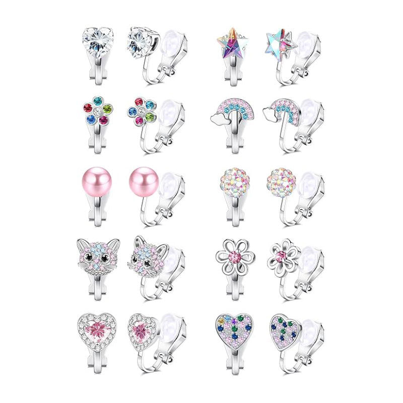Charmante Clip-On Ohrringe Set Karnz