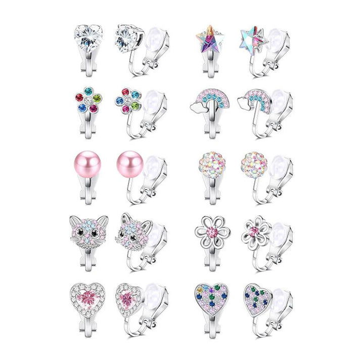 Charmante Clip-On Ohrringe Set Karnz