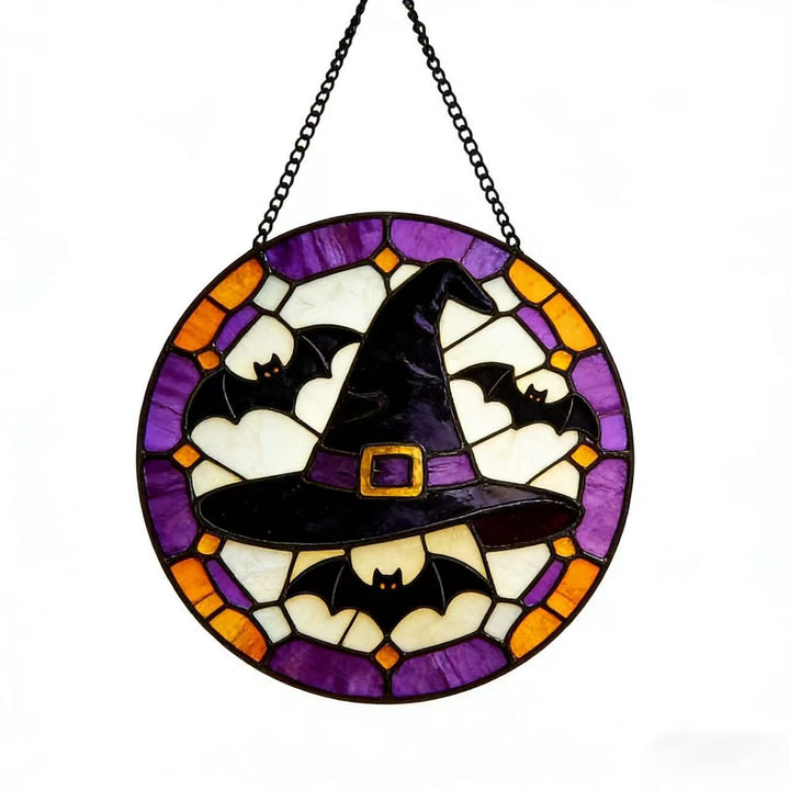 Dekorative Totenkopf Buntglas Wandkunst Karnz