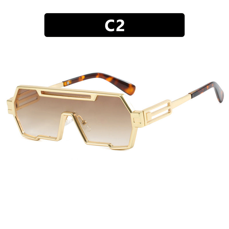 Damen futuristische Sonnenbrille im markanten Sechseckdesign Karnz