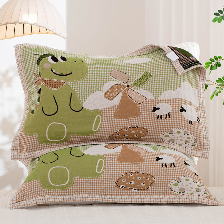 Damen Kissenbezug mit niedlichem Dinosaurier-Motiv Karnz