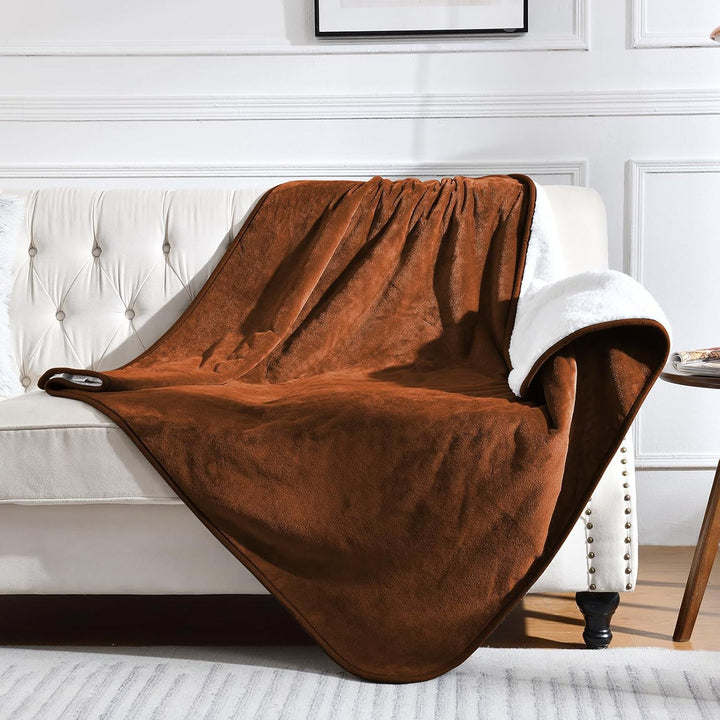 Ultra-Plush Sherpa gefütterte Decke Karnz