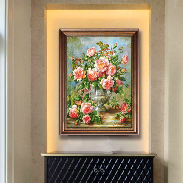 Blumenkunst Leinwanddruck