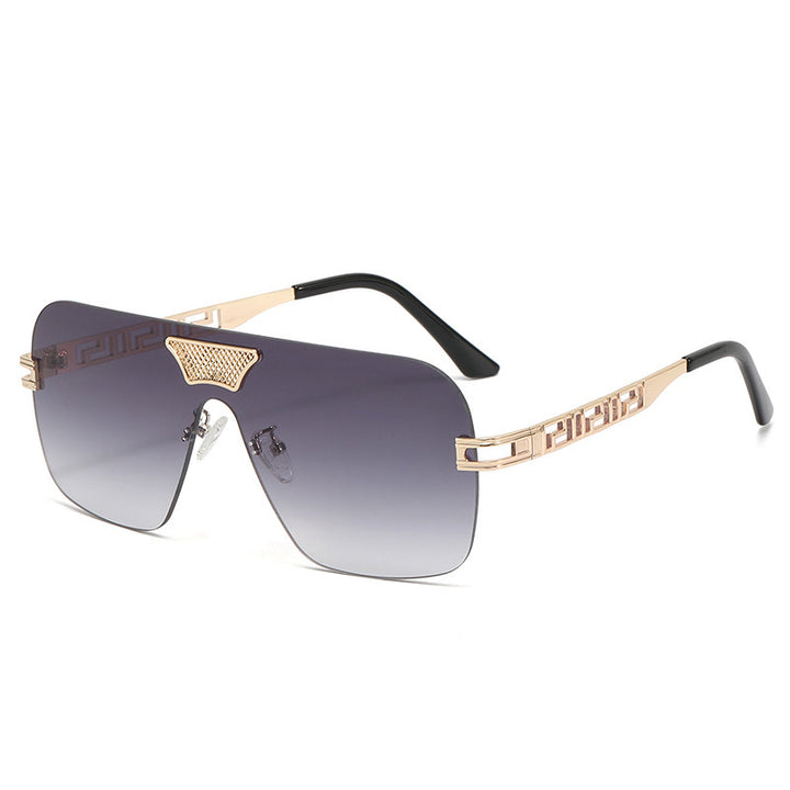 Damen modische Sonnenbrille im futuristischen Stil mit herausragendem Rahmen Karnz