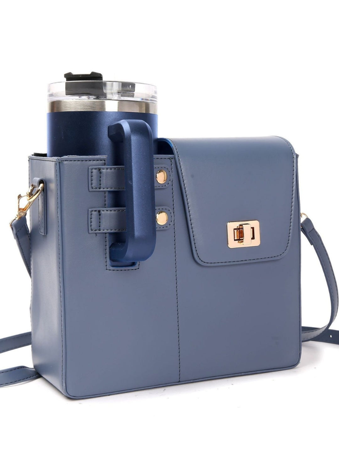 Damen Multifunktionale Handtasche mit integriertem Getränketee und stilvollem Design Karnz