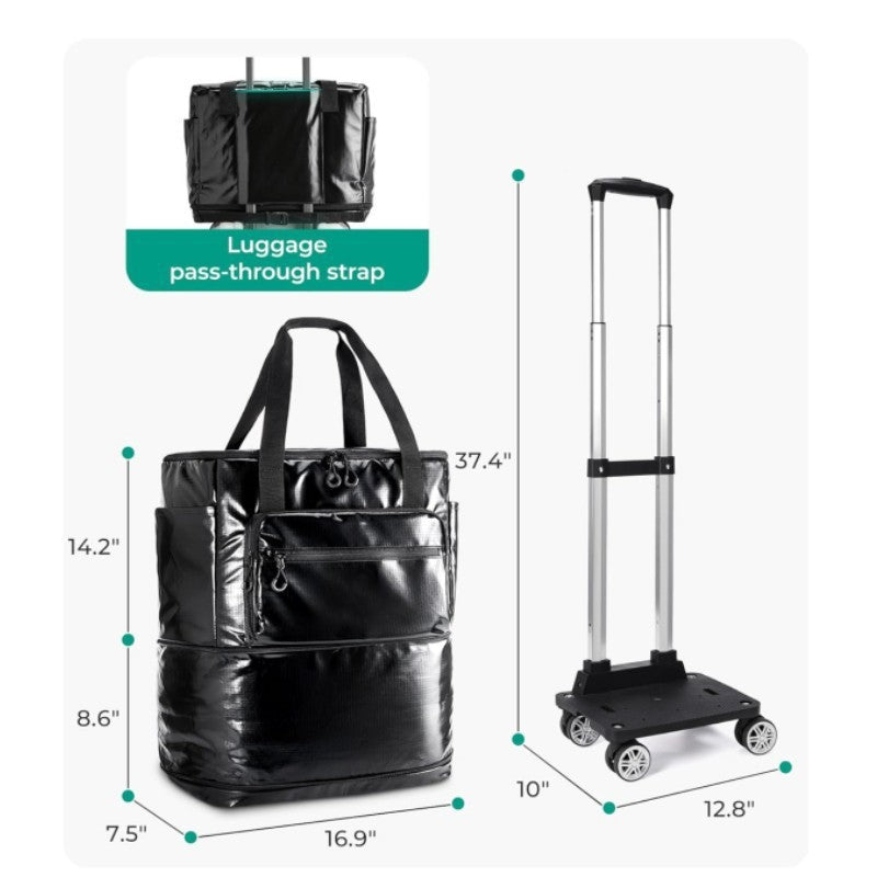 Rollbare Reisetasche mit Multifunktionalem Fächersystem Karnz