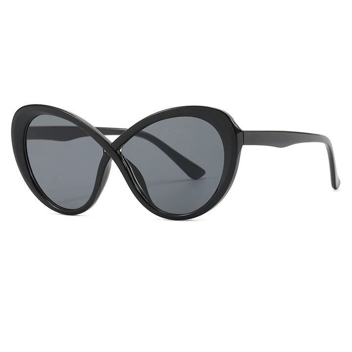 Damen Cat-Eye Sonnenbrille mit verspiegelten Gläsern Karnz