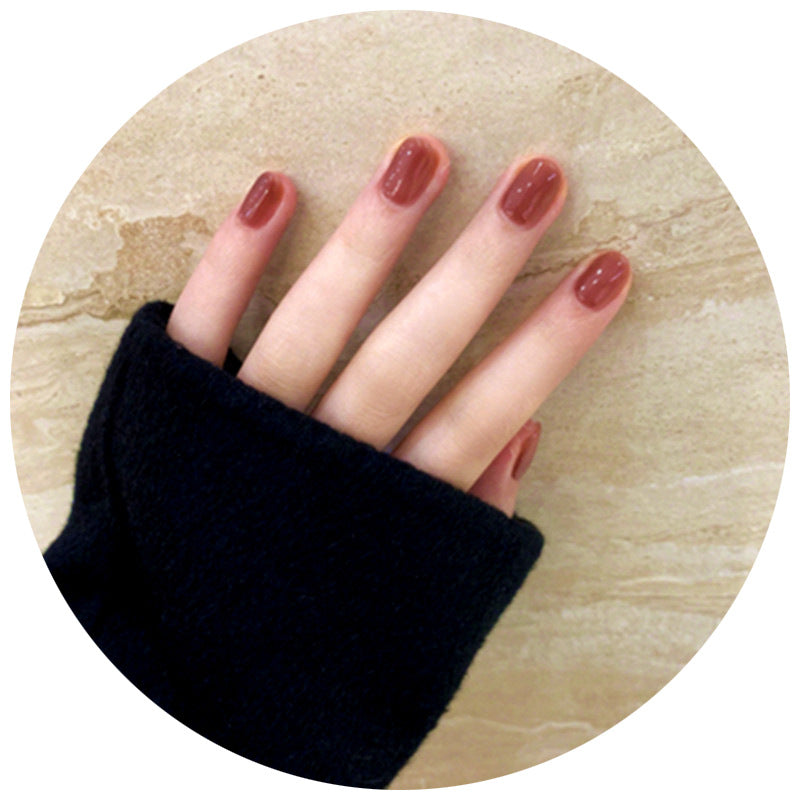 Elegante Glänzende Press-On Nagelkollektion