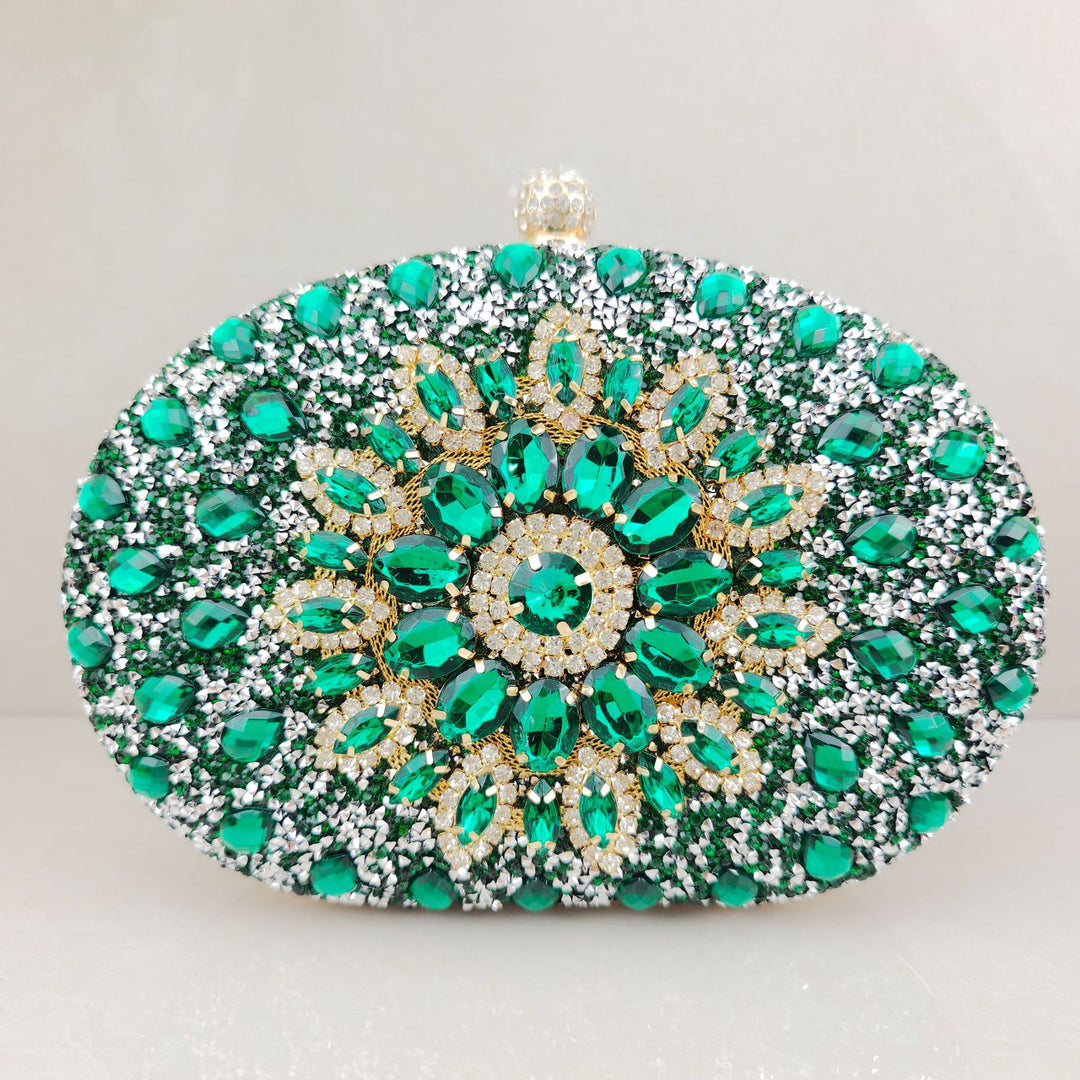 Dekorative Edelstein Abend-Clutch